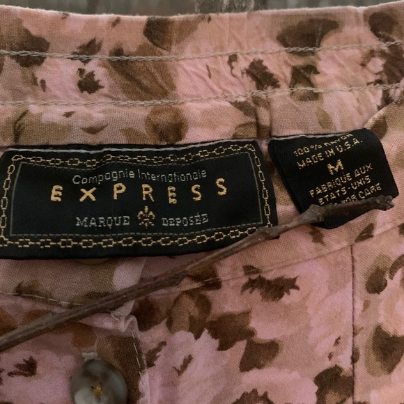 Button Front Floral Prairie Skirt - Picture 2 of 5